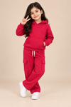 Cozy Hoodie Fleece Ox Blood Co-Ord Set