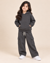 Cozy Hoodie Fleece Black Set