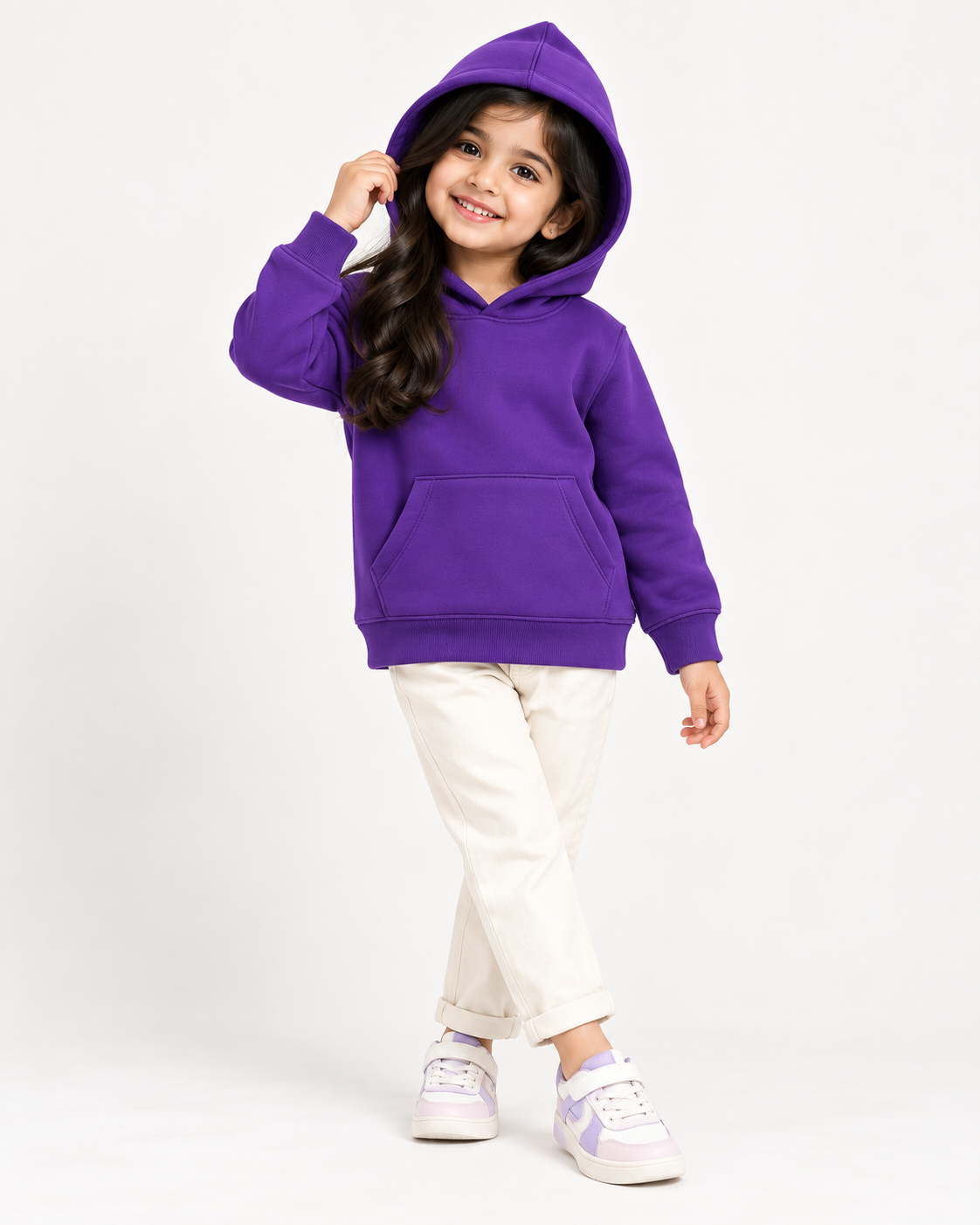 Comfy Fleece Purple Hoodie