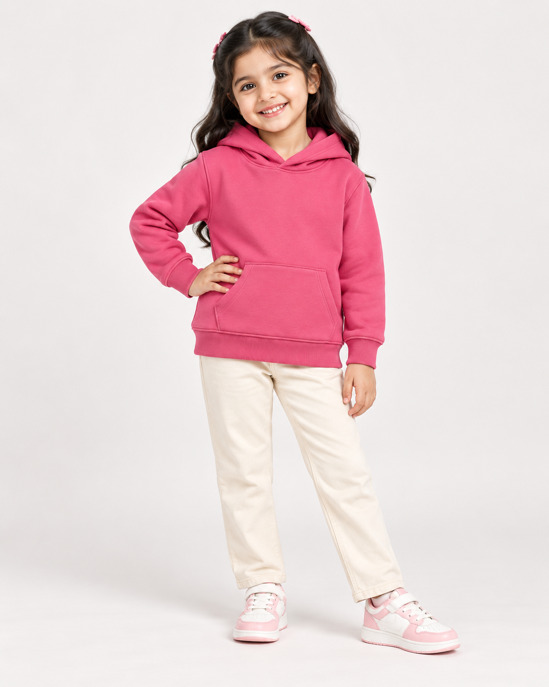 Comfy Fleece Pink Hoodie