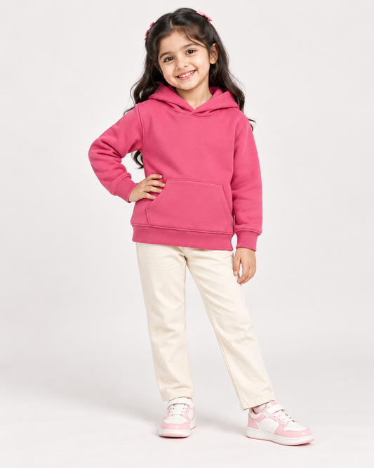 Comfy Fleece Pink Hoodie