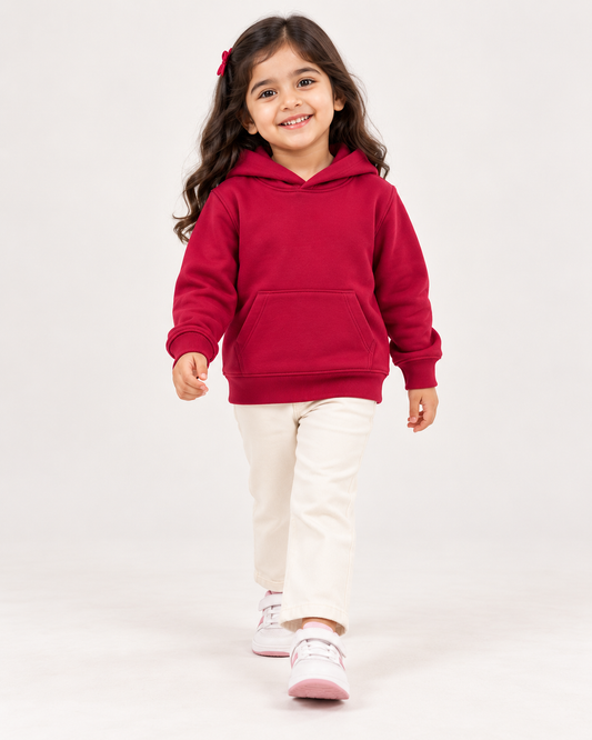 Comfy Fleece Ox Blood Hoodie