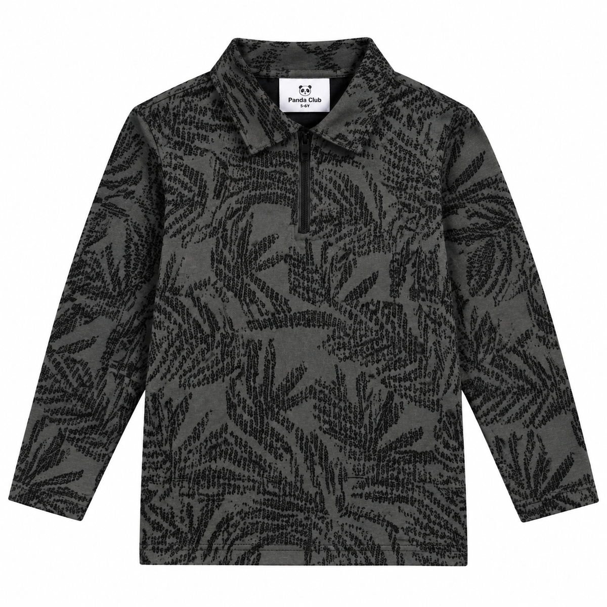 Jaquard full sleeves zipper