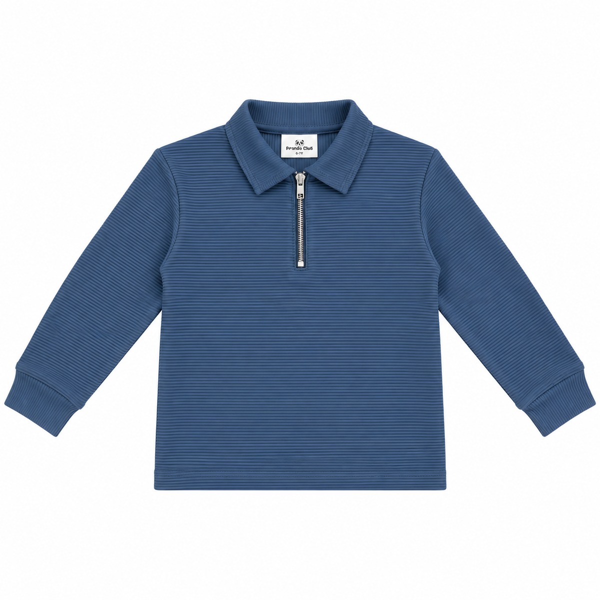 Blue Zipper Polo