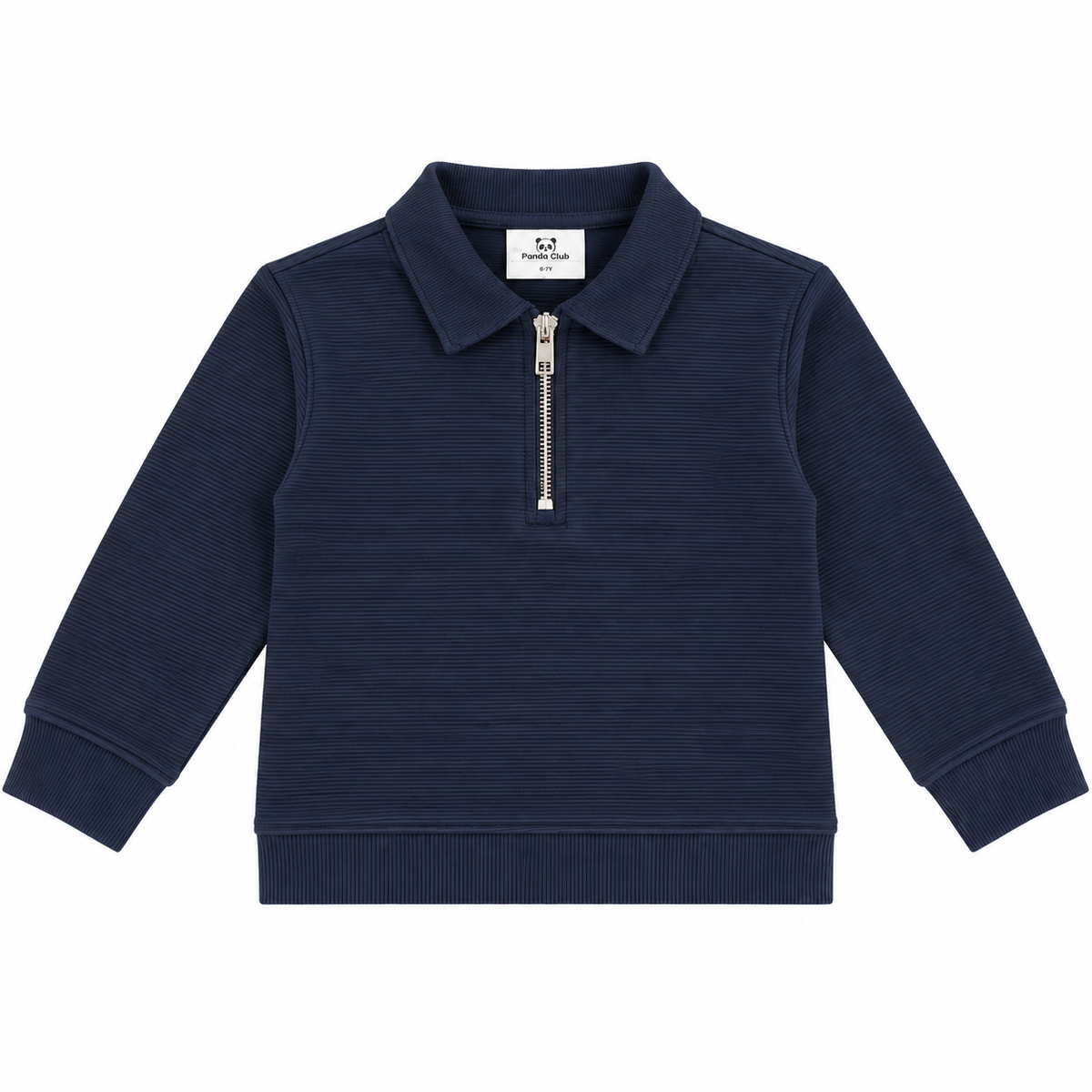 Navy Zipper Polo