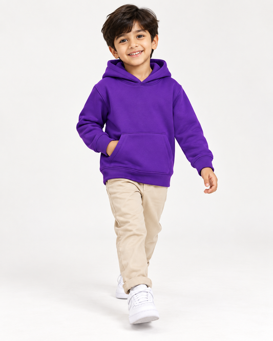 Comfy Fleece Purple Hoodie