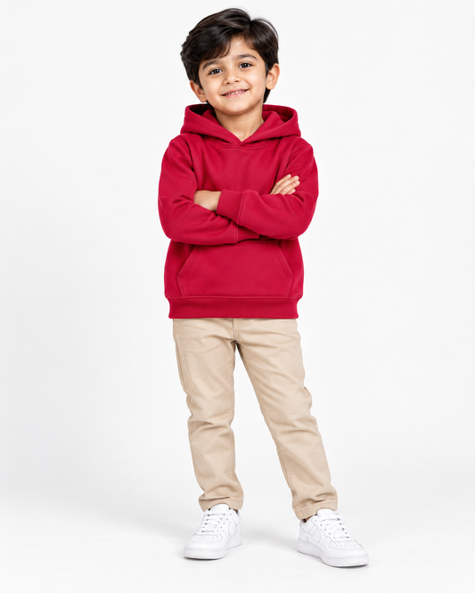 Comfy Fleece Ox Blood Hoodie