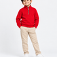 ComfyNest Fleece Red Quarter Zip