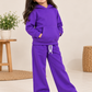 Cozy Hoodie Fleece Purple Co-Ord Set