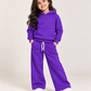 Cozy Hoodie Fleece Purple Co-Ord Set